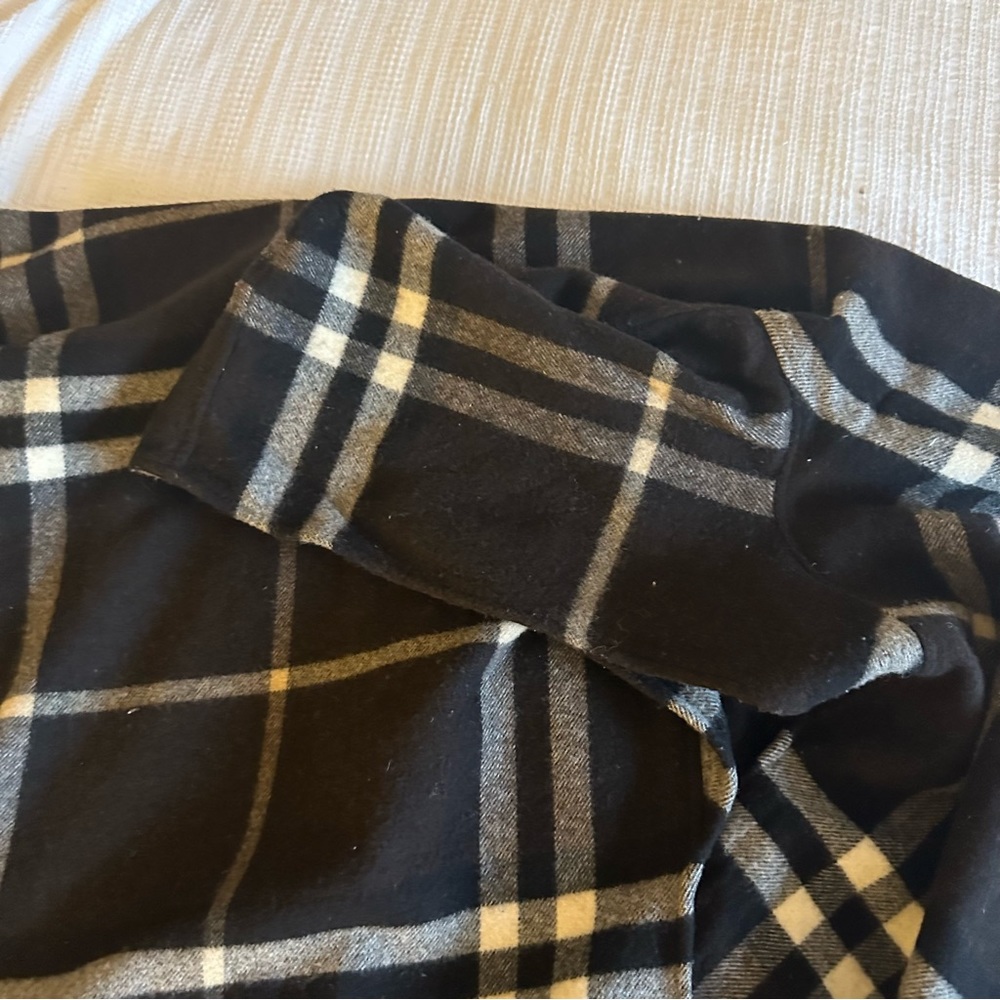 Brown Burberry Check Shawl Cape with Hood - Picture 5 of 15